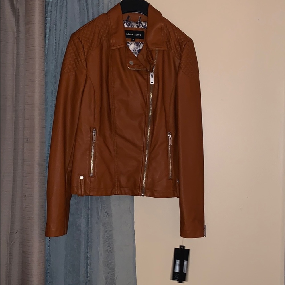Leather coat